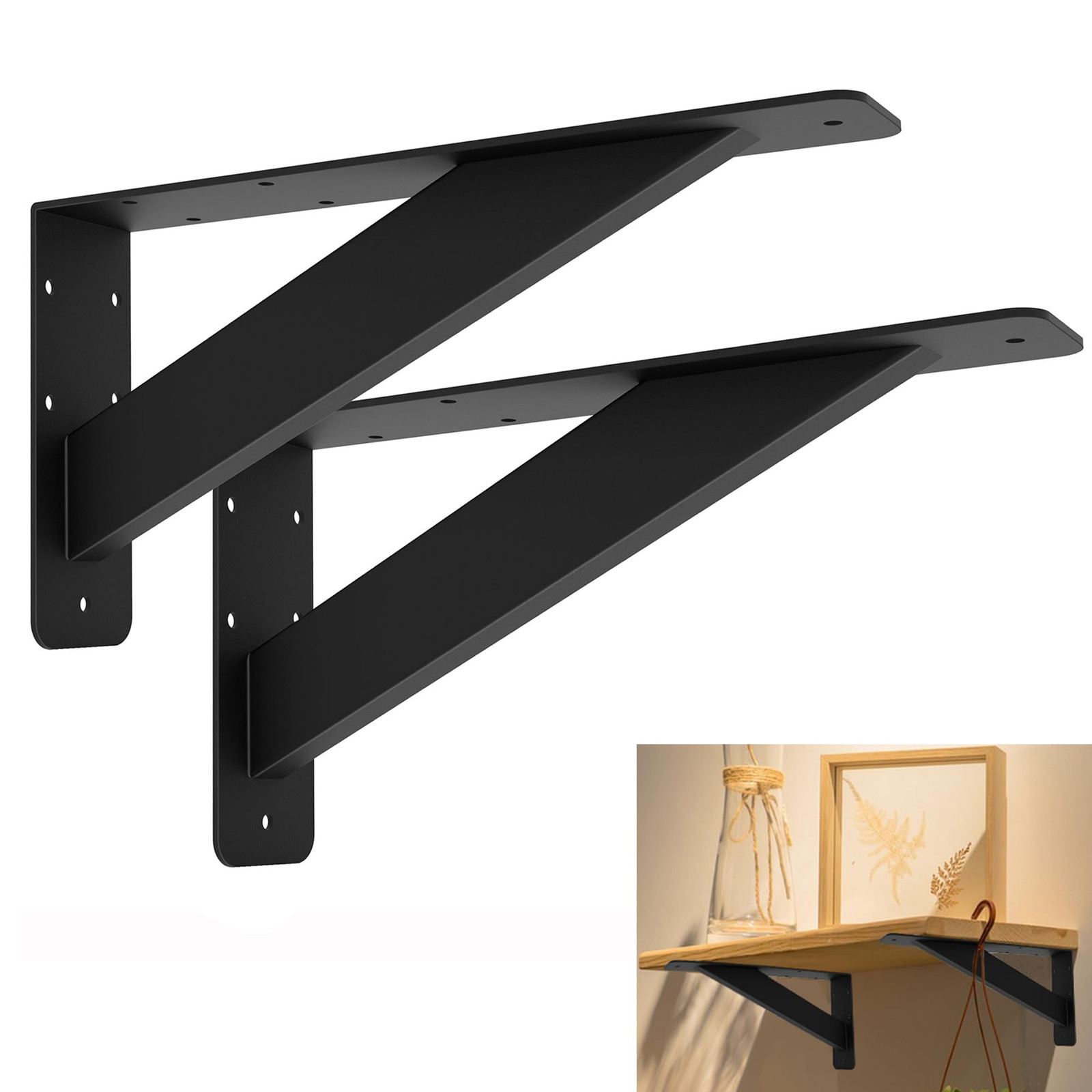 Heavy Duty Shelf Bracket ,Countertop Support Brackets,12 inch Shelf Support S... gallery