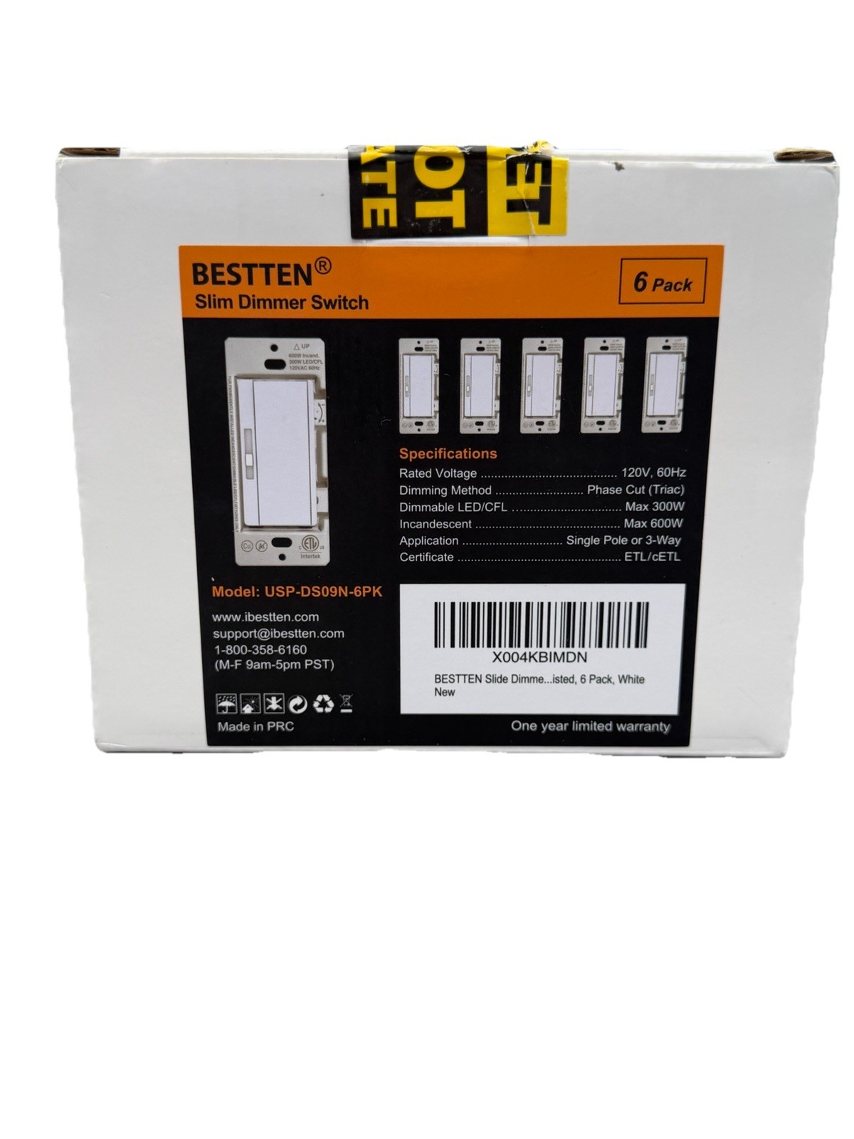 6 Pack Dimmer Light Switch, LED Dimmer Switch, Single-Pole or 3-Way, gallery