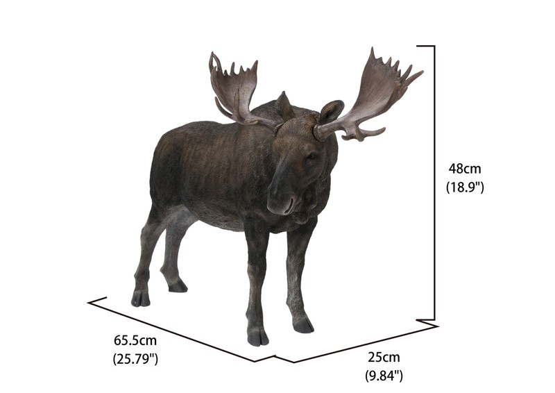 Standing Moose Garden Statue Garden Yard Decor Resin Wild Animal Sculpture gallery
