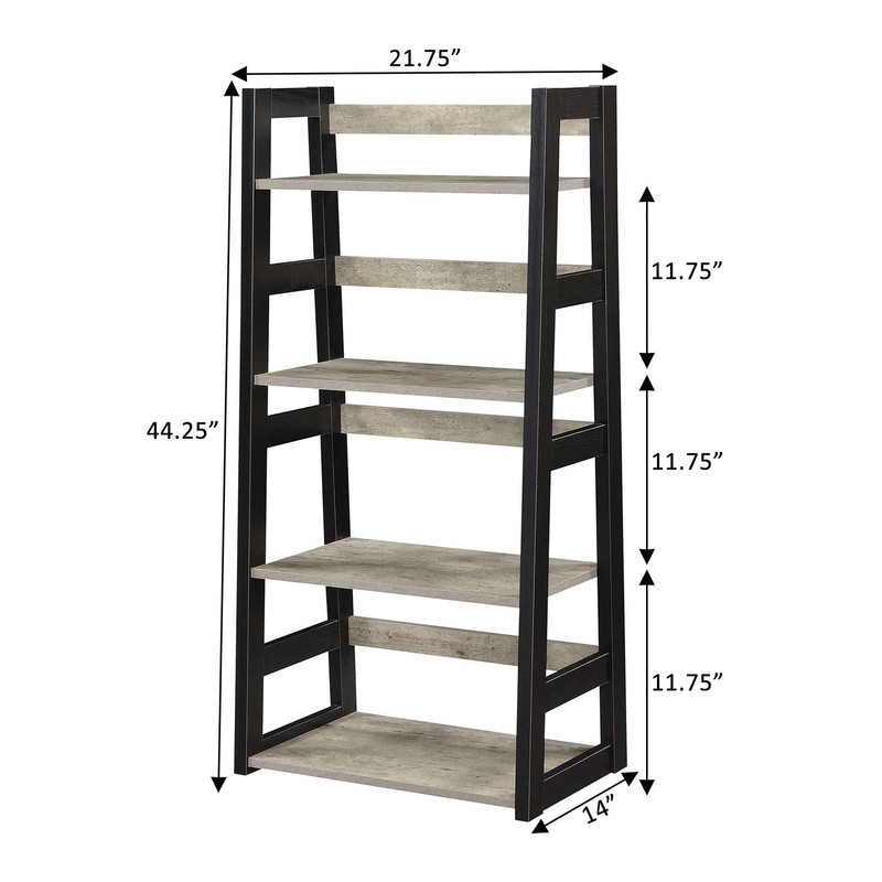 Trestle Bookcase White – Swing W/ Sides & Adjust W/ Height Easy Assembly gallery
