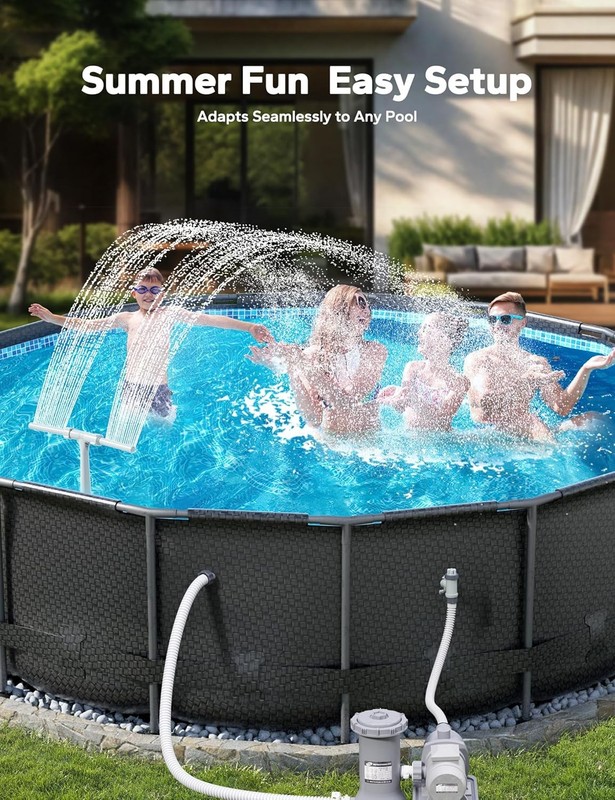 Pool Fountain Adapter Set for SummerWave & Funsicle Pools, Universal Fit... gallery