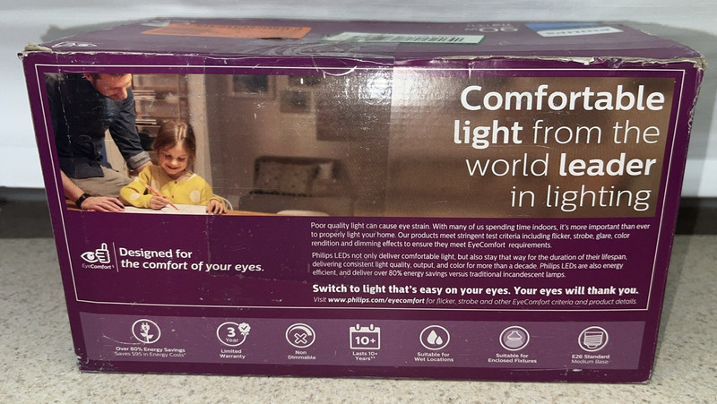 2 Pack Philips 90W Equivalent Daylight, Indoor/Outdoor, LED 11 W, 900 Lumens gallery