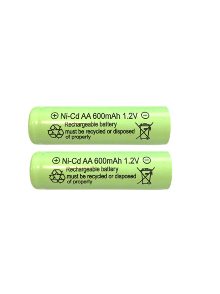 2-PCS AA Rechargeable Batteries NiCd 600mAh 1.2v Garden Solar Lights Ni-Cd V2 gallery