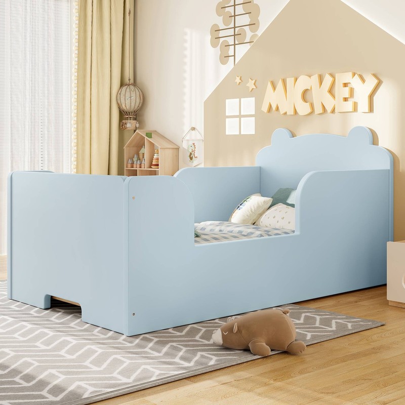 FUNIDEE Toddler Floor Bed Frame Toddler Bed Cot Bed for Boys & Girls Ages 3-6 gallery