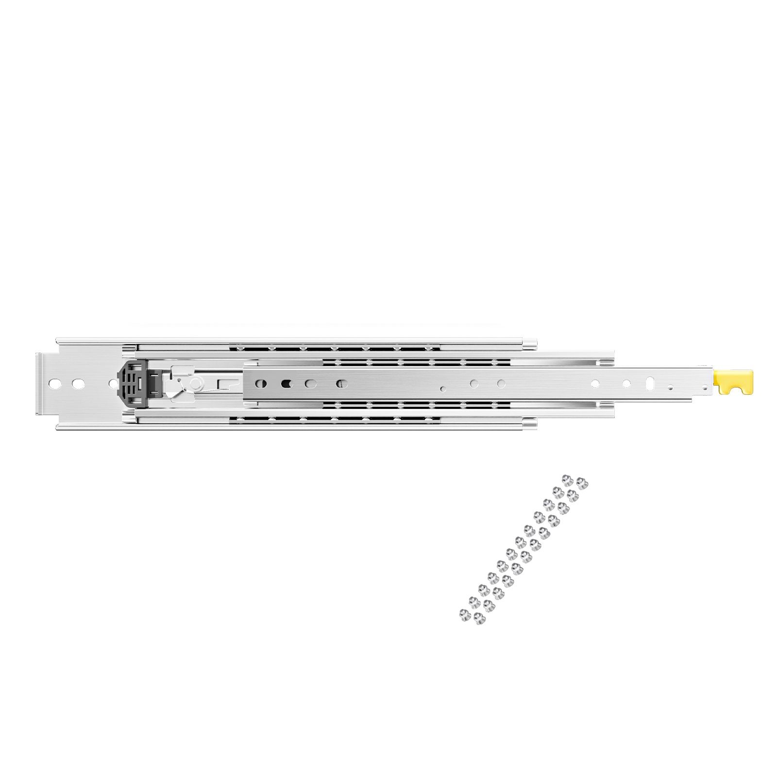 1 Pair Full Extension Drawer Slides 40 n, 500 lbs Load Capacity Locking Drawer gallery