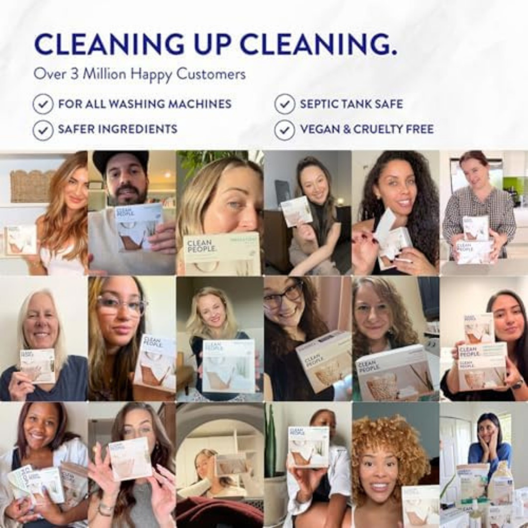 Clean People Laundry Detergent Sheets - Recyclable Packaging, Hypoallergenic, St gallery