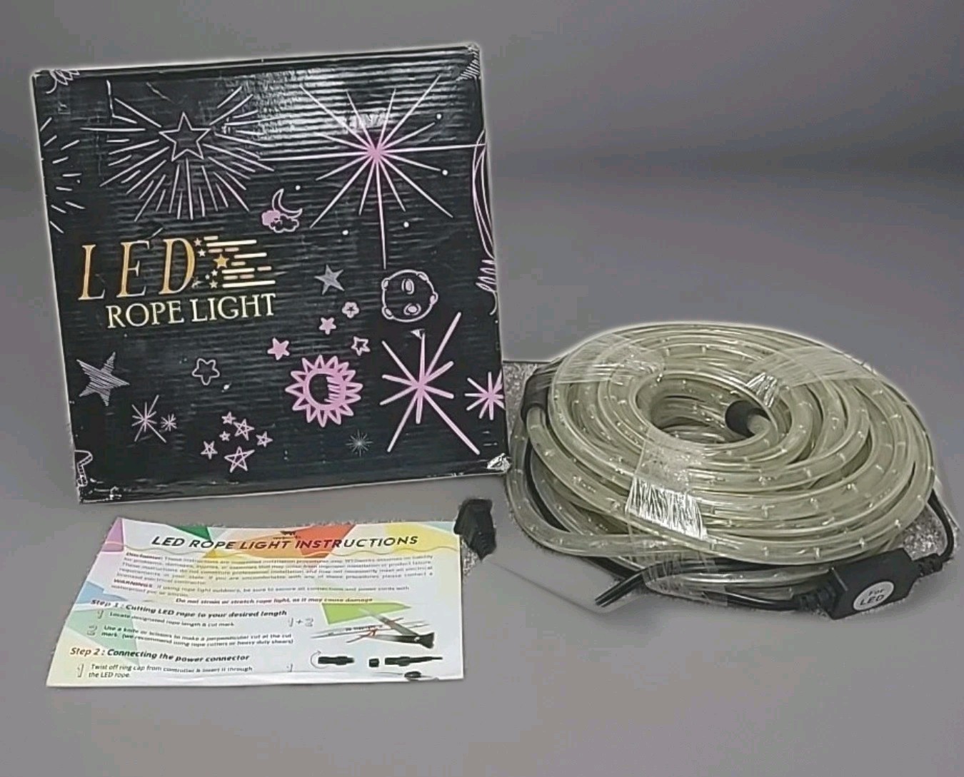 LED Rope Light 50' Red 120v Can Be Cut/ Spliced Indoor/Outdoor Use WYZWorks NEW gallery