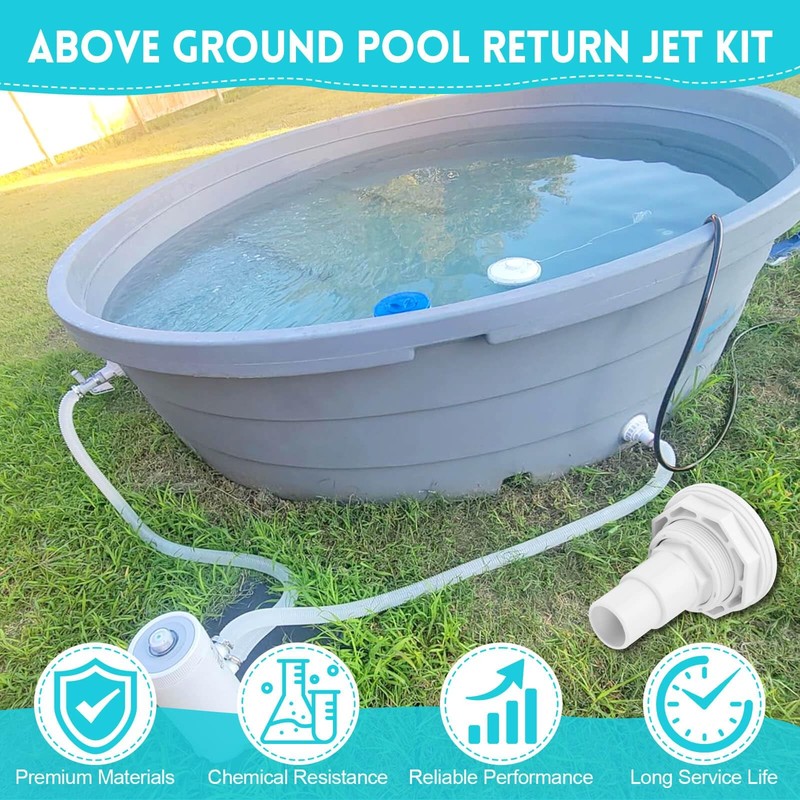 Einder Sp1023 Above Ground Pool Return Jet Kit Complete Directional Eyeball gallery