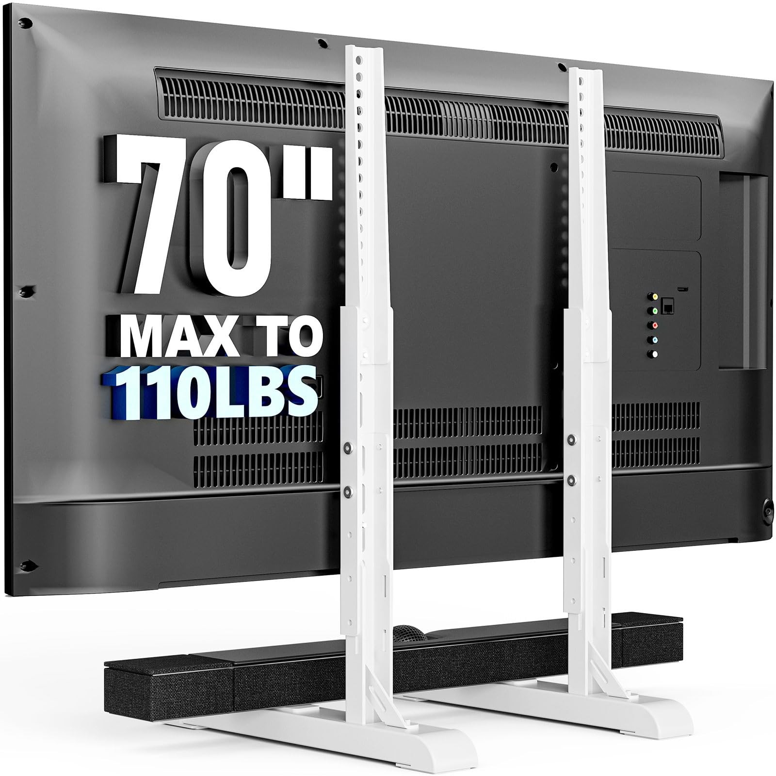 Universal TV Stand for 19-70 Inch LCD LED TVs Height Adjustable TV Legs Hold ... gallery