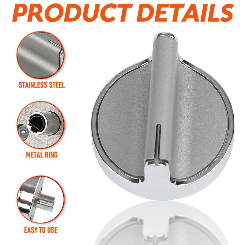 5-Pack W10594481 Range Knobs Replacement for Whirlpool WCG97US0DS00 US STOCK gallery
