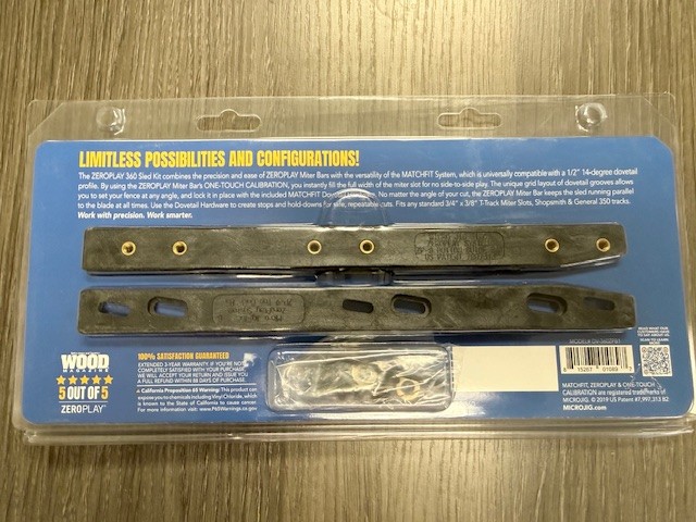MICROJIG ZEROPLAY 360 SLED DV-360ZPB1 PRCISION MITER BAR gallery
