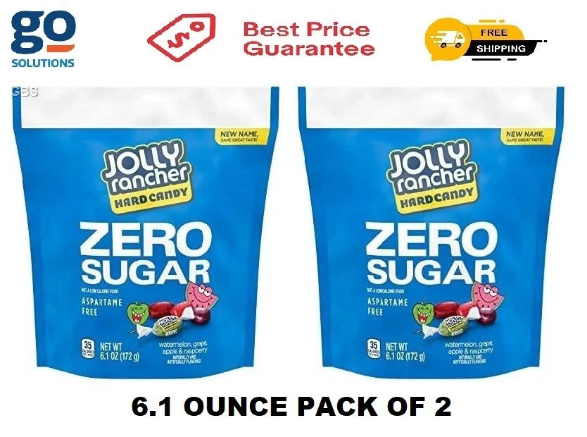 JOLLY RANCHER Zero Sugar Assorted Fruit Flavored Hard Candy Bag, 6.1 oz (Pack 2) gallery