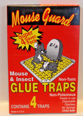 Mouse Guard & Insect Traps (4 ea.) Non-Toxic, Child Safe, Disposable,Odorless