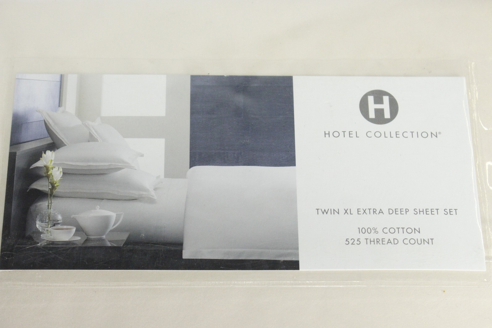 Hotel Collection Twin XL Sheet Set Beige 525 Thread Count 100% Cotton 3-Pc gallery