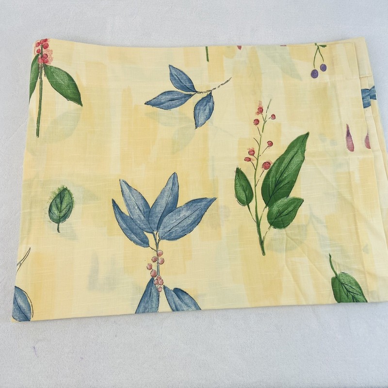 Croscill Classics Gazebo Blouson Valance Yellow Botanical 94in W x 15in Vintage gallery