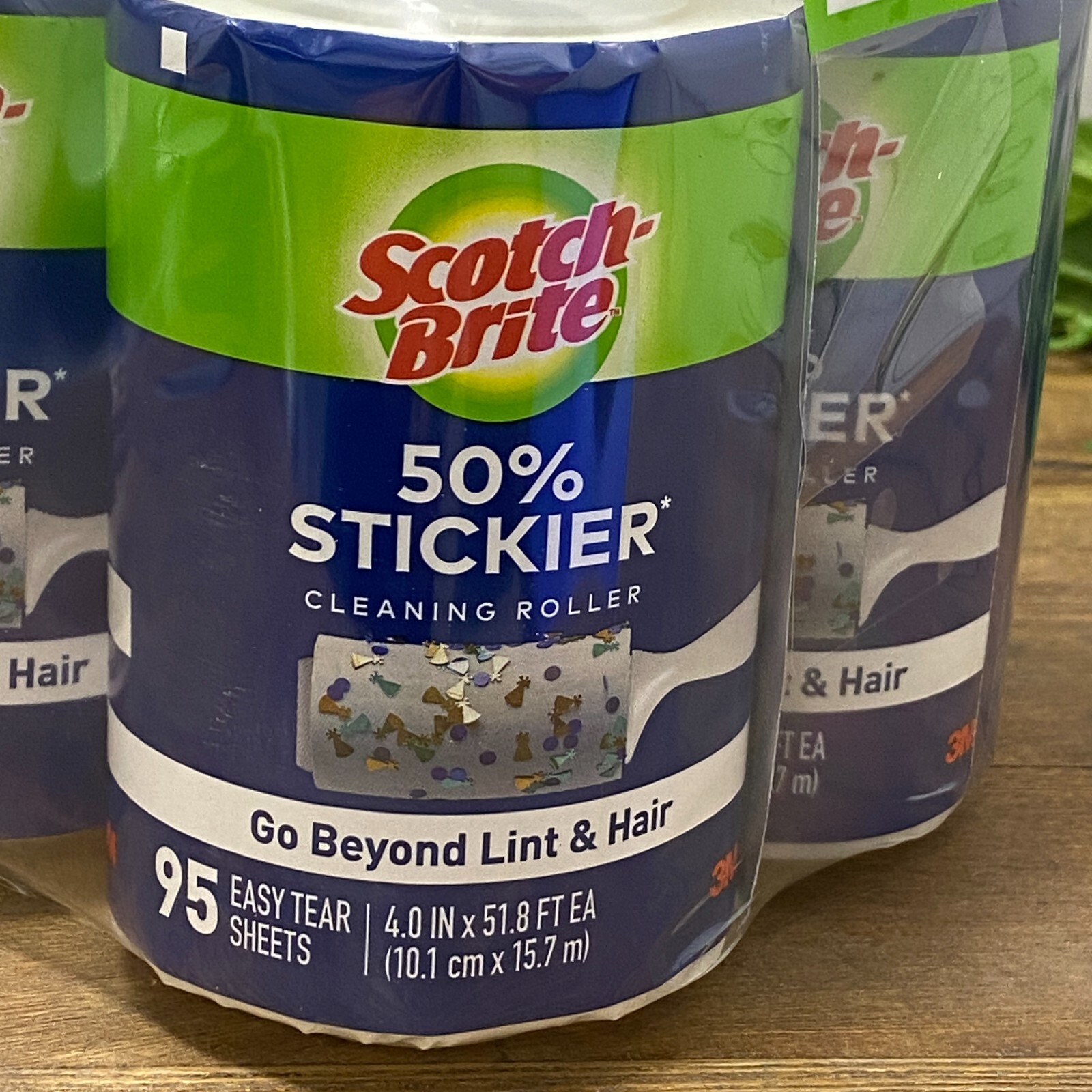 3M Scotch Brite Go Beyond Lint Hair Cleaning Rollers 5 Pack 95 Sheets 475 Total gallery