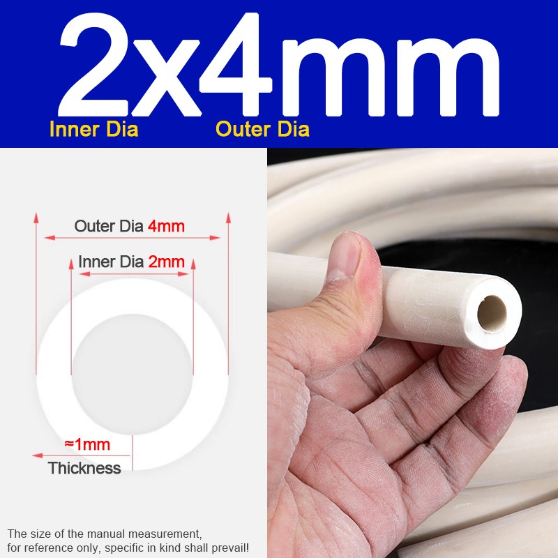 2mm~25mm Inner Dia White Rubber / Vacuum Tube Laboratory Hose Pipe High Quality gallery