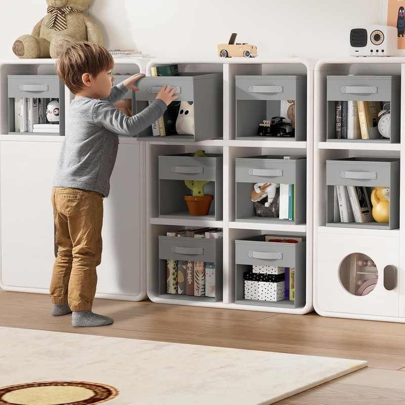 Elegant 6 Pack Foldable Storage Cubes with Window - Optimal Organization gallery