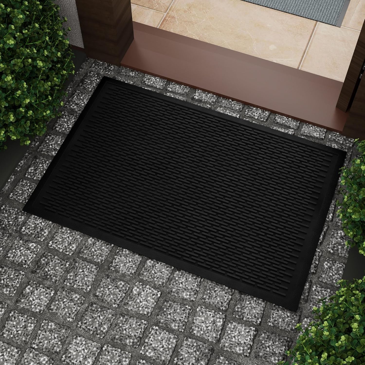 Heavy Duty Rubber Floor Mat – Non-Slip Waterproof Easy to Clean – Utility Rug gallery