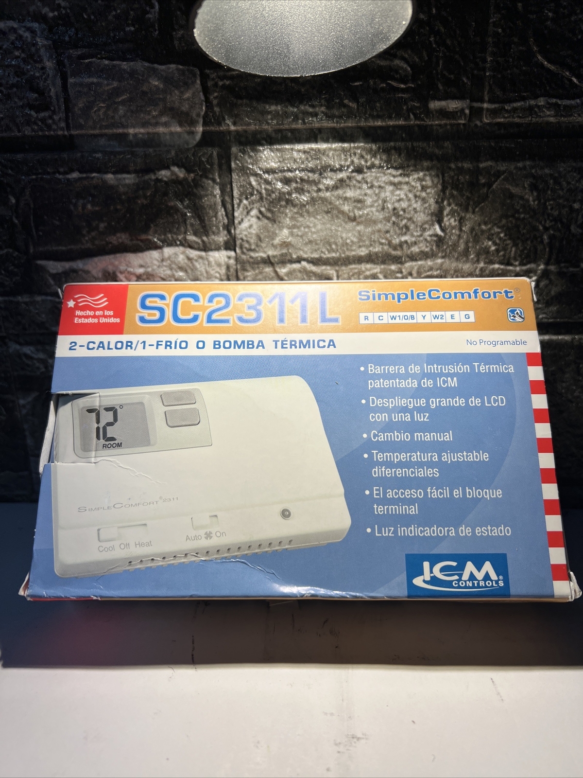 ICM Controls Simple Comfort Non-programmable Thermostat With Backlit Display gallery