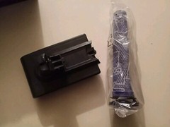 Battery Replacement for Dyson V6, 21.6V 4600mAh Li-ion Battery, w/ 1 Filter,Used