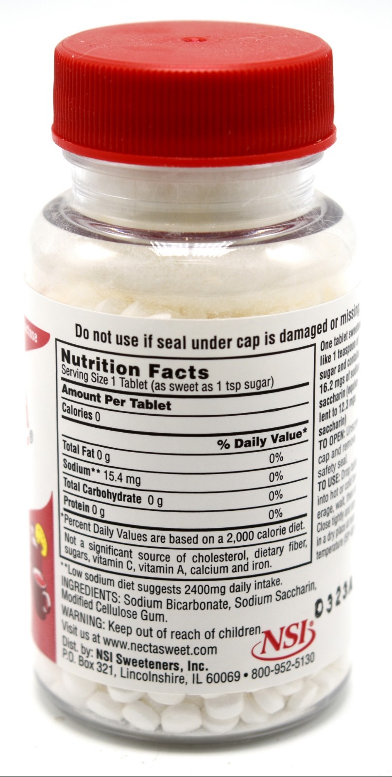 2 1000-Tablet Bottles 1/4 Grain Necta Sweet Saccharin Tablets NectaSweet gallery