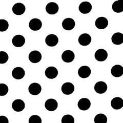 Black Polka Dot Table Cover – Plastic – Rectangle – 54in. x 108in. (fdp93122)