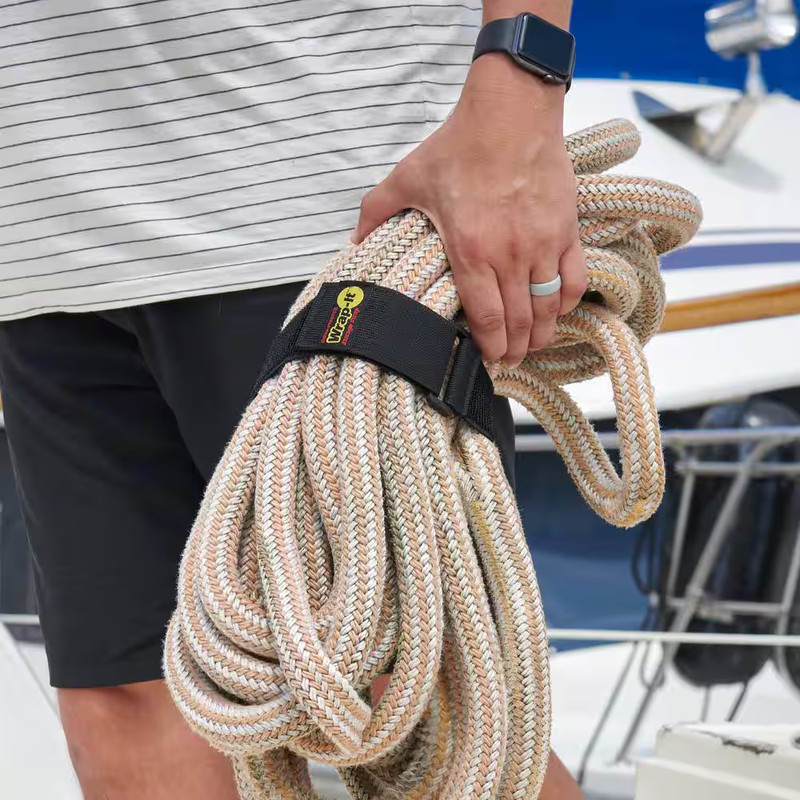 Super-Stretch Storage Strap Elastic All-Purpose Hook and Loop Cinch Strap in Bla gallery