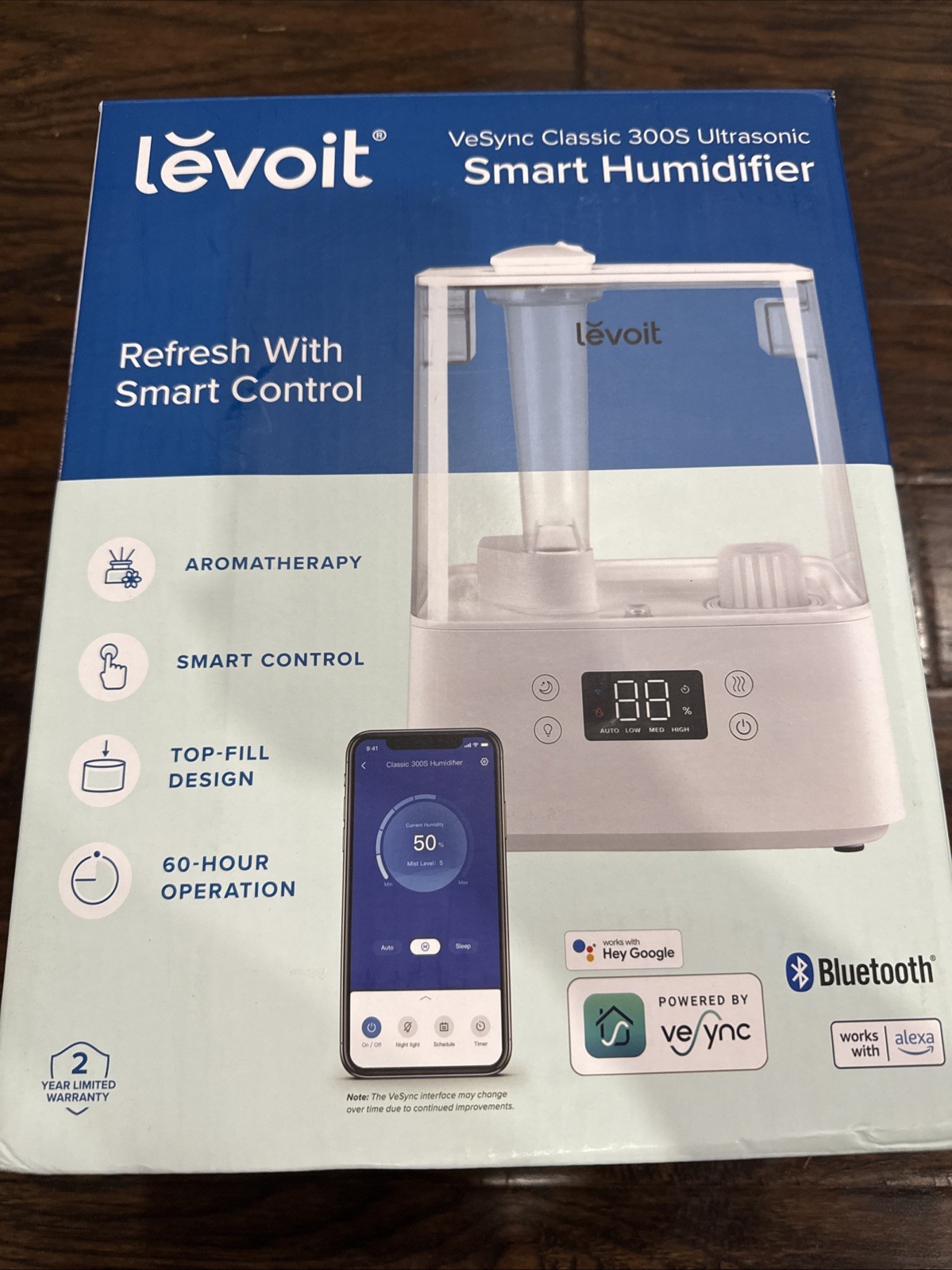 Levoit - VeSync Classic 300S 1.58 gallon Ultrasonic Smart Humidifier - White gallery