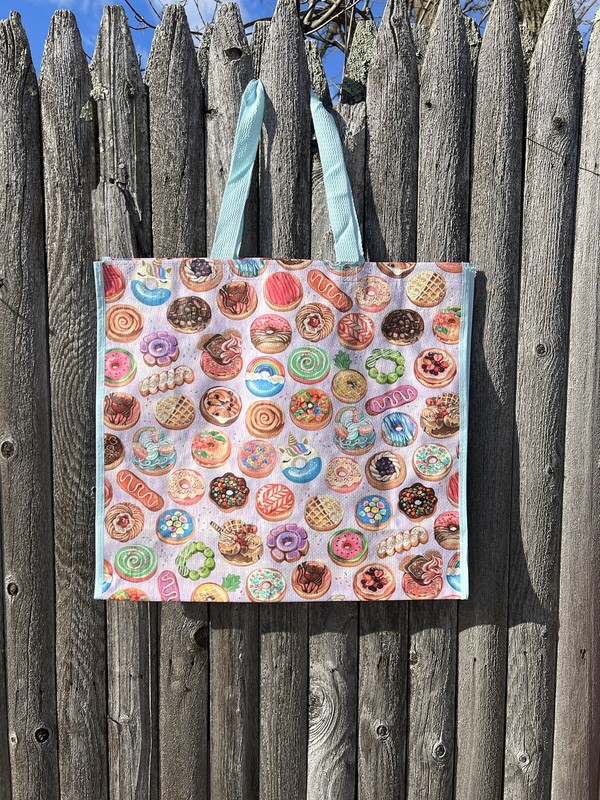 DESERT COOKIES 🍪 Large Reusable Shopping Bag TJ Maxx Eco Friendly Tote Bag gallery