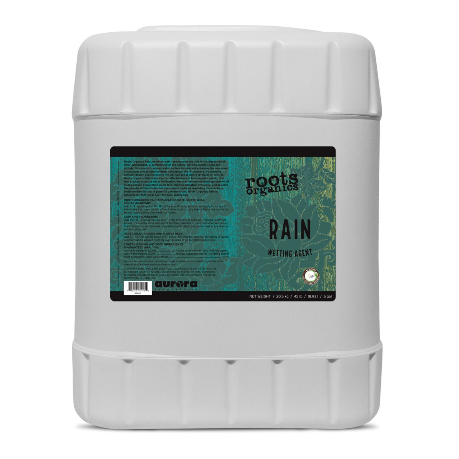 Roots Organics Rain Wetting Agent to Help Promote Water Penetration, 5 Gallons gallery