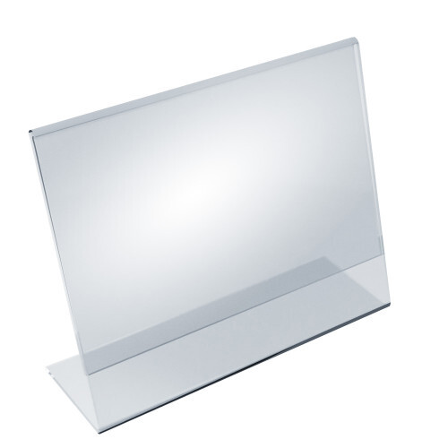 Azar Displays Angled L-Shaped Frame 11"x 8.5''High, 10-Pack gallery