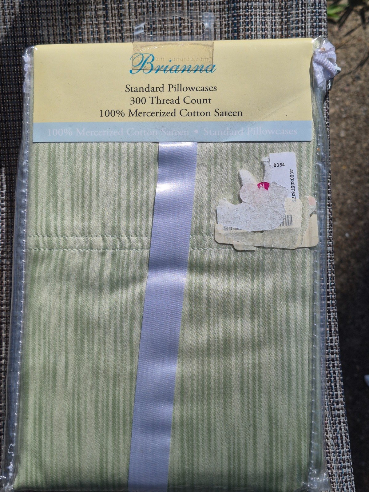 Brianna brand, 300 Thread Count, 100% Mercerized Cotton Sateen Standard Pillowca gallery