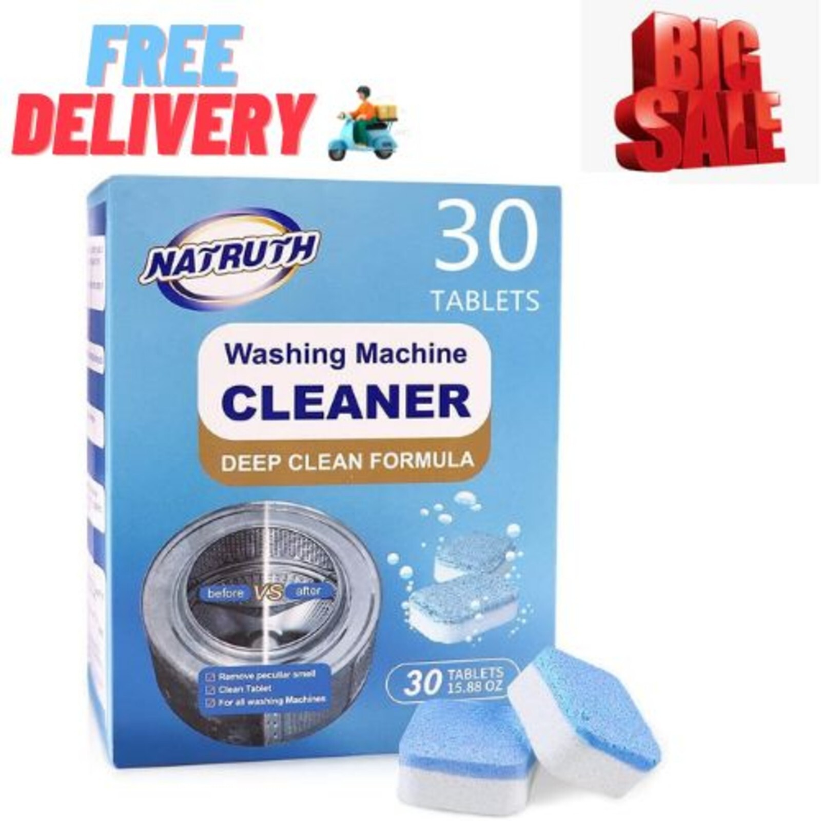 Splash Spotless Washing Machine Cleaner Deep Cleaning for HE Top Load Washers an gallery