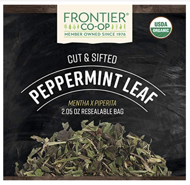 Frontier Co-op Organic Peppermint Leaf 2.05 oz Loose Herbal Tea NEW (Pack of 1) gallery