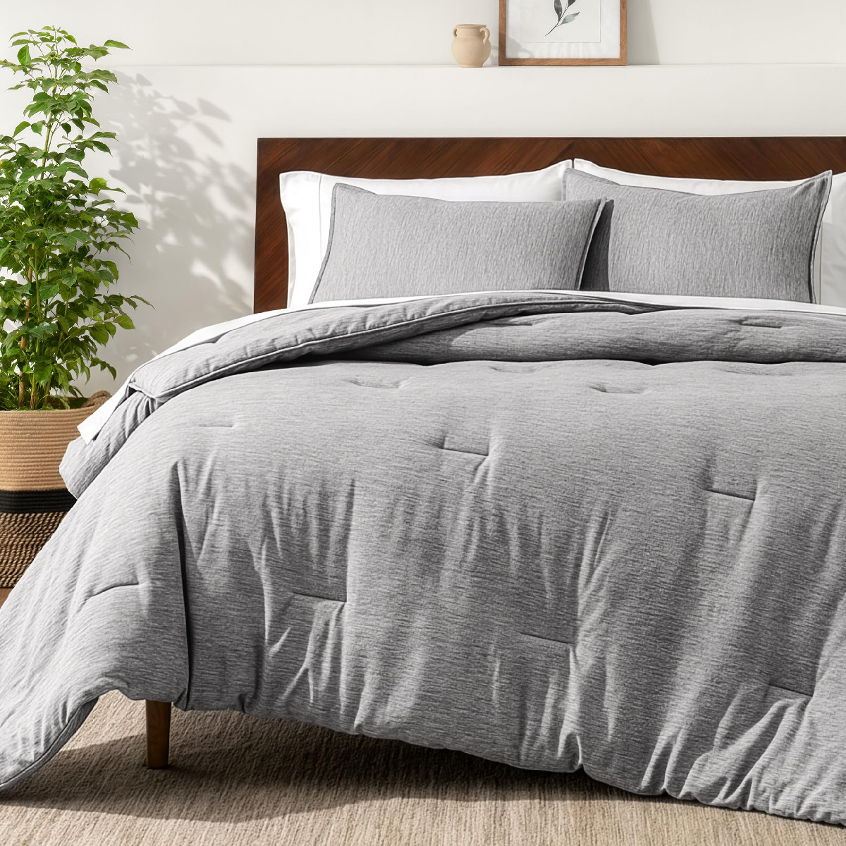 Bare Home Comforter Set - Twin/Twin Extra Long - Ultra-Soft - Goose Down gallery