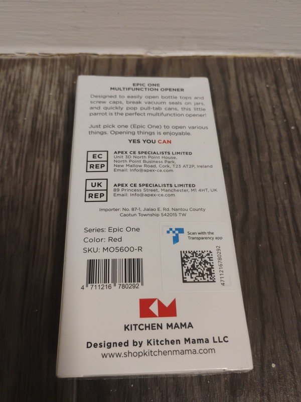 Kitchen Mama Epic One Multifunction Opener Red Easy Pull-Tab Can Jar & Bottle gallery
