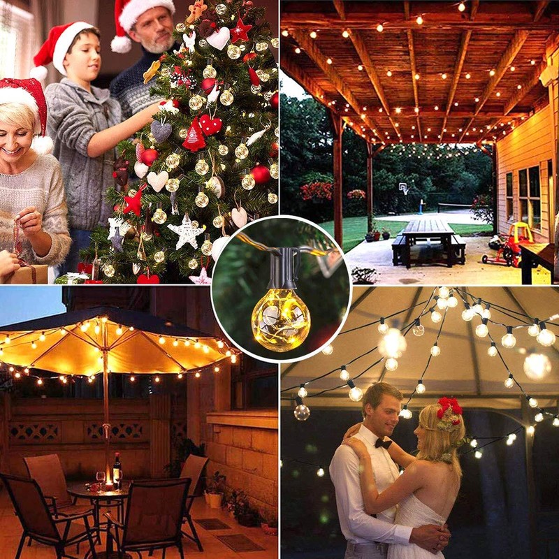 59FT LED String Light with 50 Lights for Patio Garden Backyard Party Yard Deck gallery