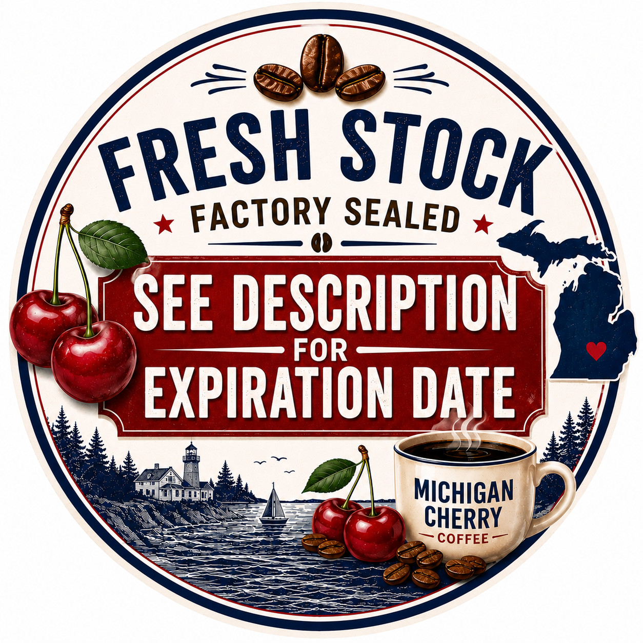 Frederik's Michigan Cherry Decaf Ground Coffee 12 oz 2 Pack Meijer Light Roast gallery