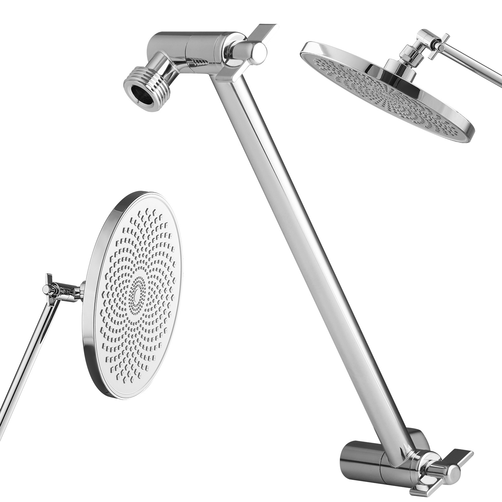 VEVOR Shower Head Extension Arm Extender 11 in Adjustable Angle Height G1/2 gallery