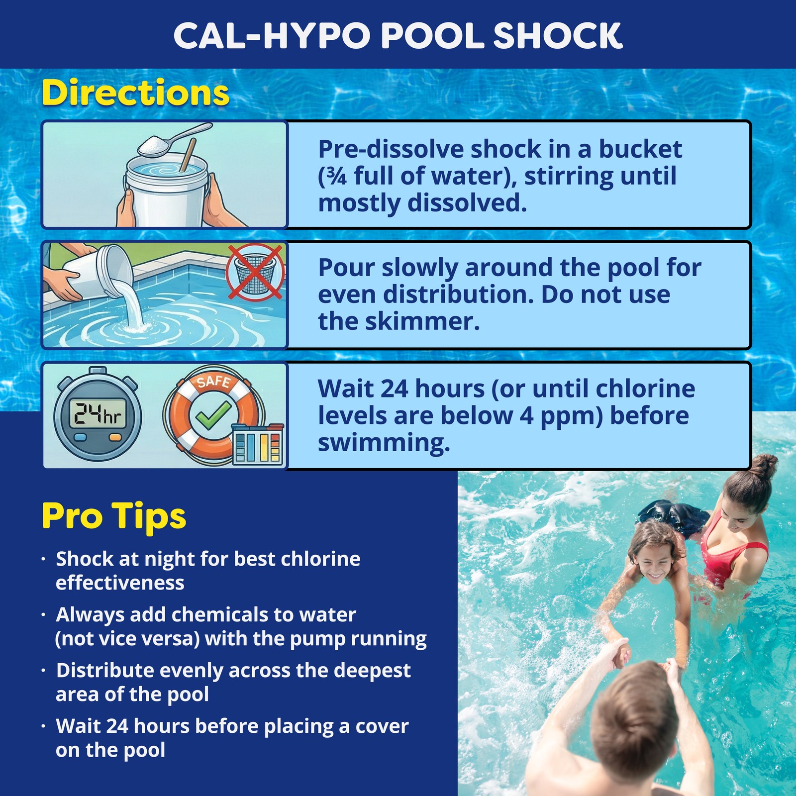 In The Swim Pool Shock – 68% Cal-Hypo Granular Sanitizer for Crystal Clear Water gallery