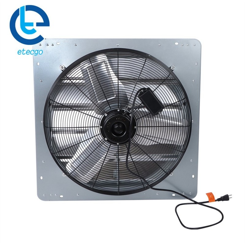 24 Inch W/ Speed Controller and Power Cord Kit Wall Mounted Shutter Exhaust Fan gallery