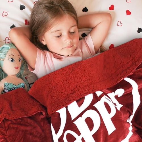 Dr Pepper Blanket 70x60 – Soft Thermal Flannel Fleece Throw, Soda Can Stuffed gallery