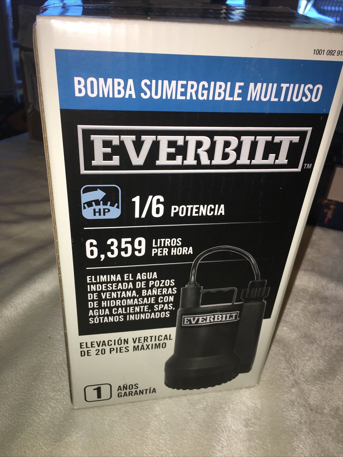 Everbilt Plastic Submersible Utility Sump Pump 1680 GPH SUP54-HD 1/6 HP NEW gallery