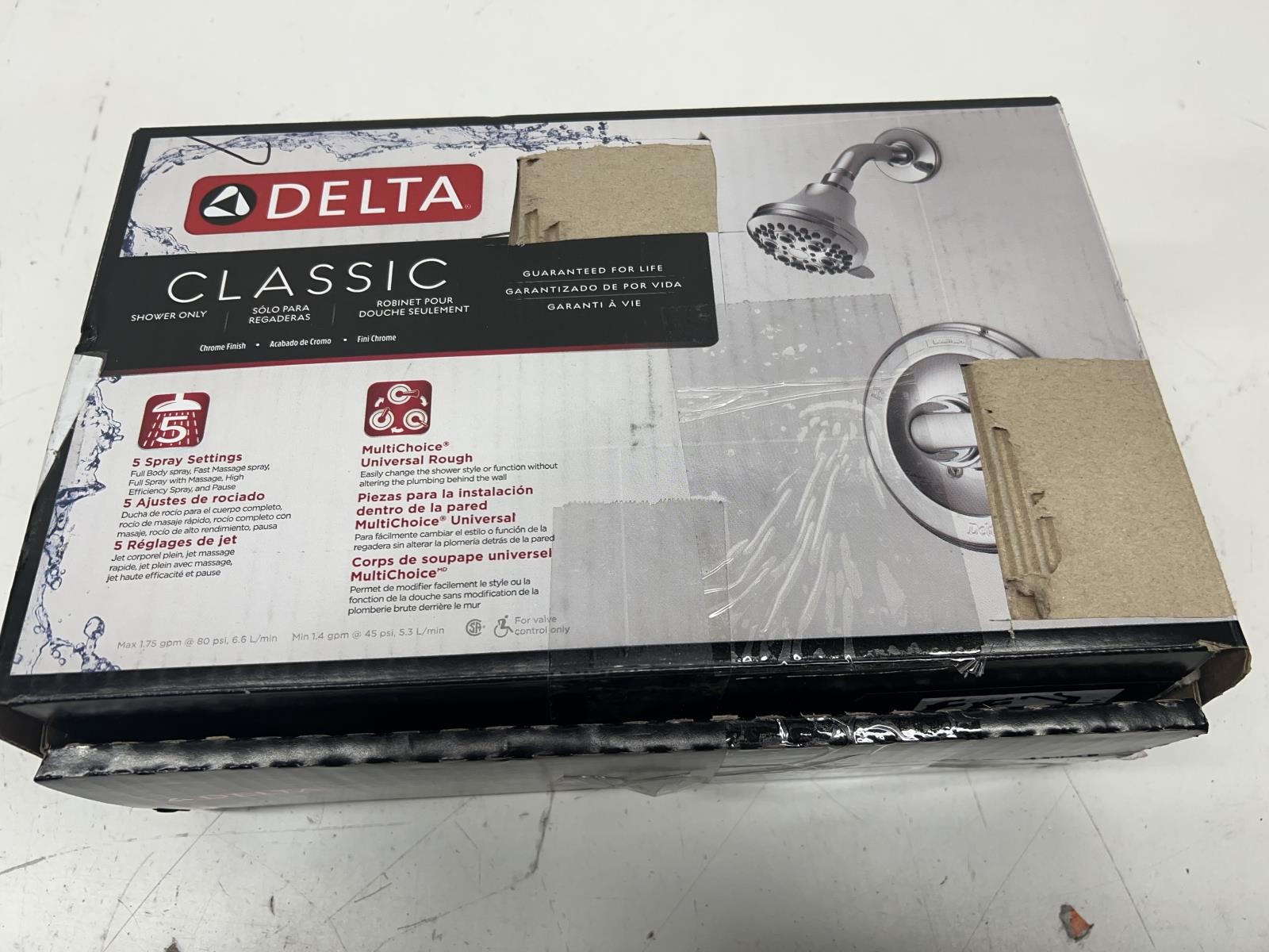 Delta Single Handle 5 Spray Shower Faucet Chrome (VALVE INCLUDED) gallery