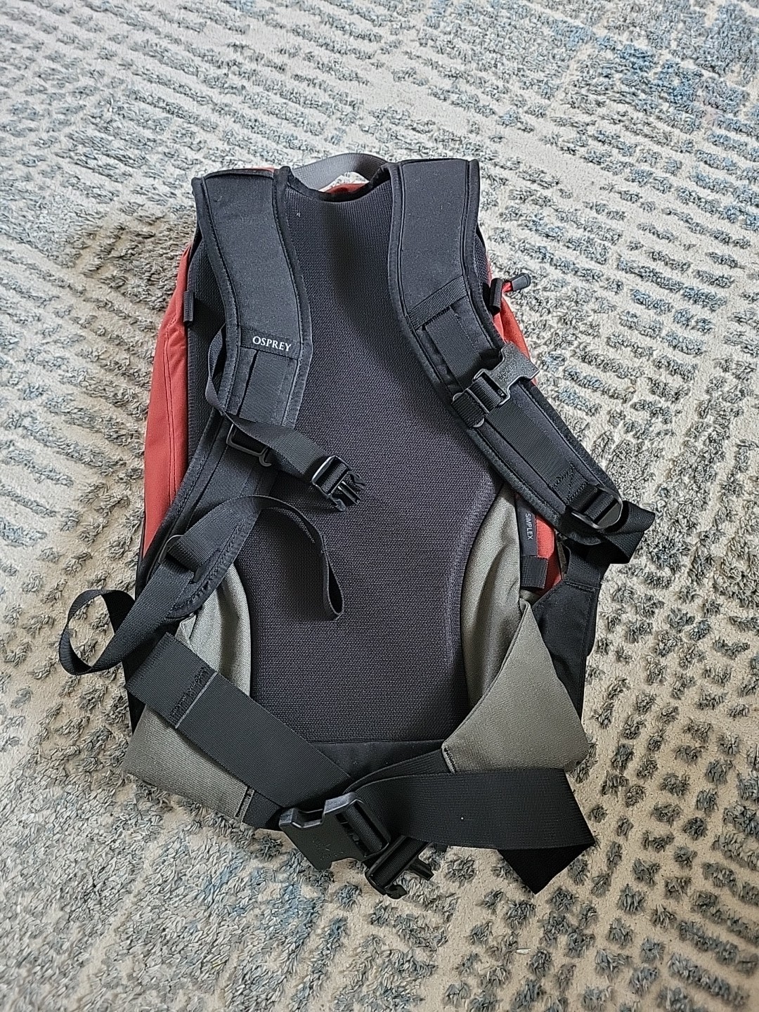 Osprey Heritage Simplex  Black Red Backpack  2