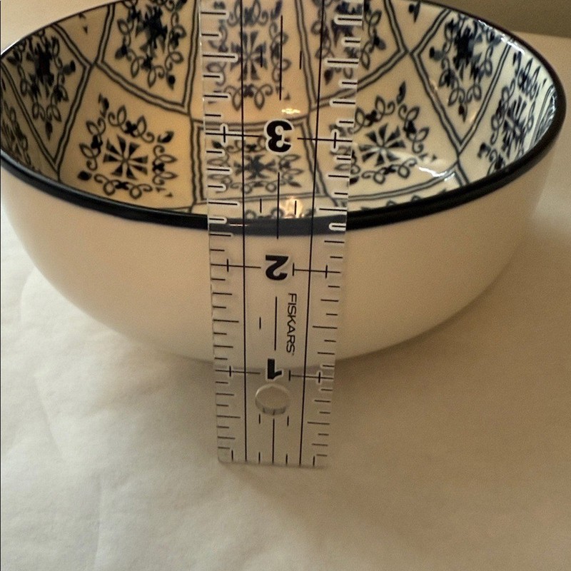 Classic Blue and White Patterned Ceramic Bowl gallery