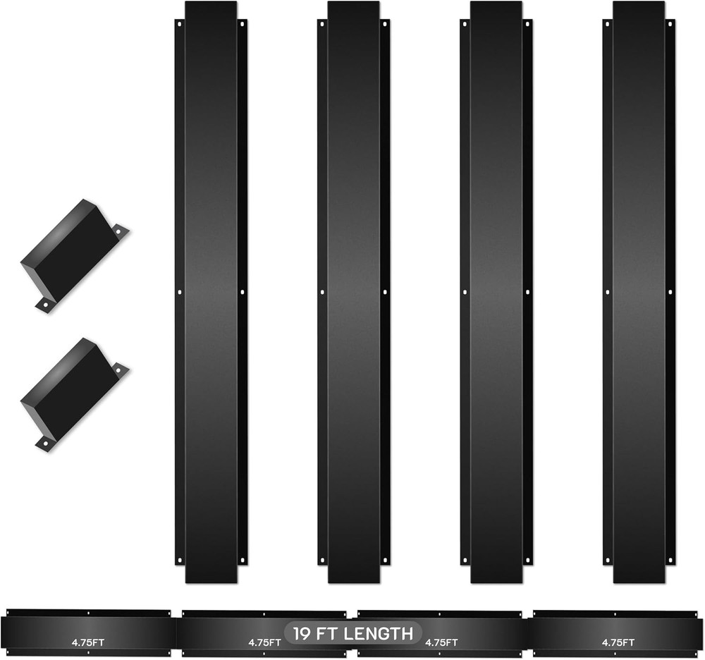 FEBTECH - Metal Lineset Cover 6" W x 19 FEET L - Carbon Steel AC Line Cover