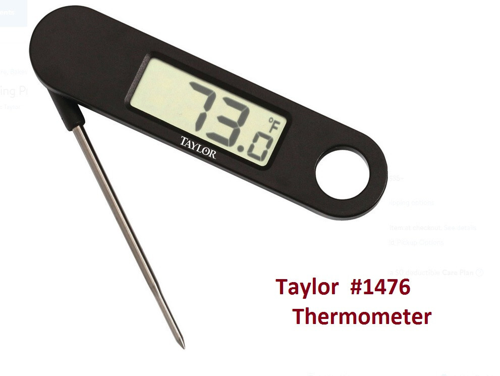 Chefs Professional Thermometer / Taylor # 1476 instantly reads -40 to 392 deg gallery