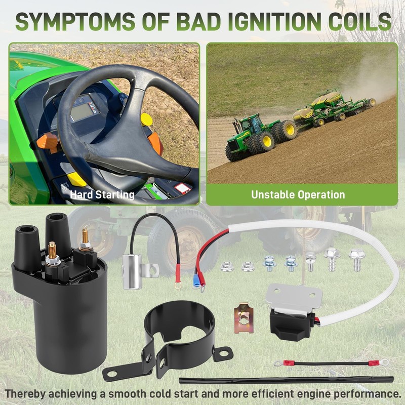 Ignition Coil Kits W/ Ignition Module For Onan P218g John Deere 316 420 166-0820 gallery